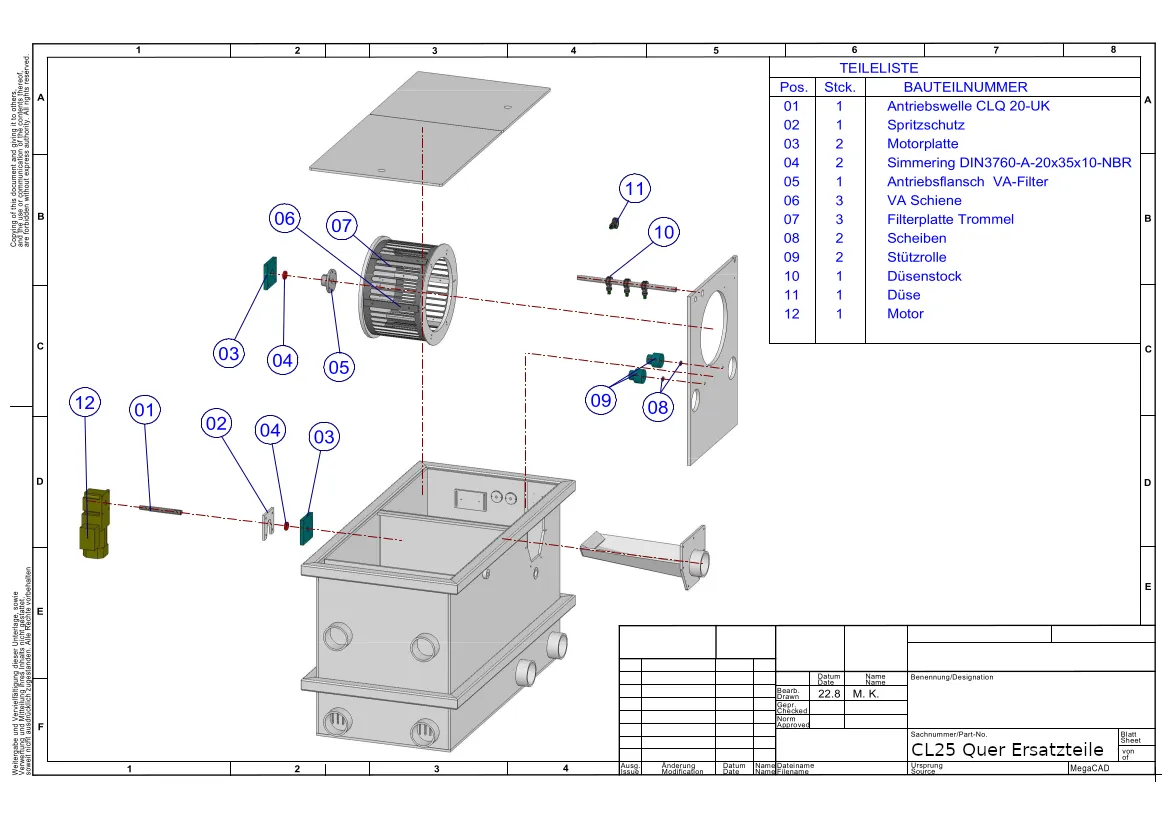 EPS CL25 Quer Combi-Trommelfilter — Ansicht 10